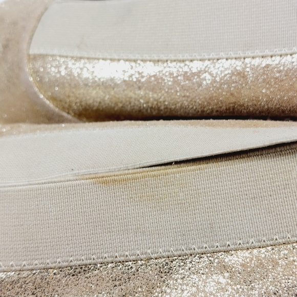 Steve Madden Womens Indiggoo Gold Elastic Pep Toe Espadrilles Sandals K1001 - Picture 11 of 12